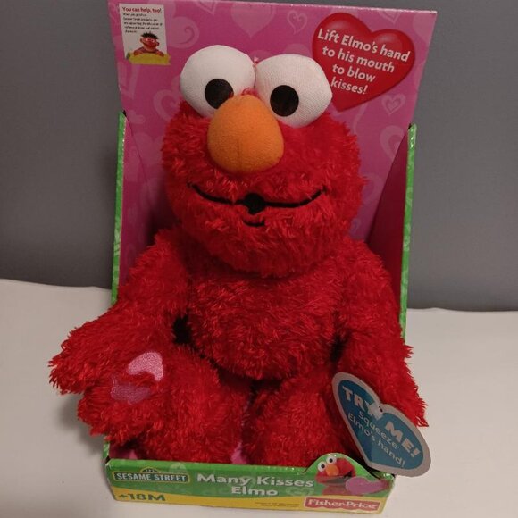 NIB 2007 Fisher Price Sesame Street Many Kisses Elmo - Needs batteries Vintage - Picture 1 of 1